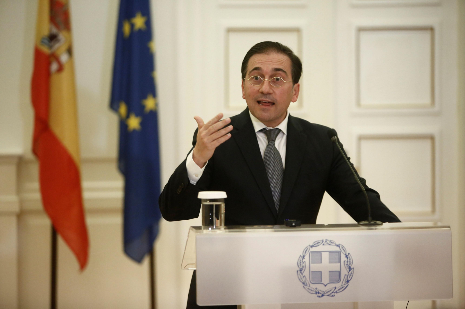 El ministro de Exteriores, José Manuel Albares, esta semana.