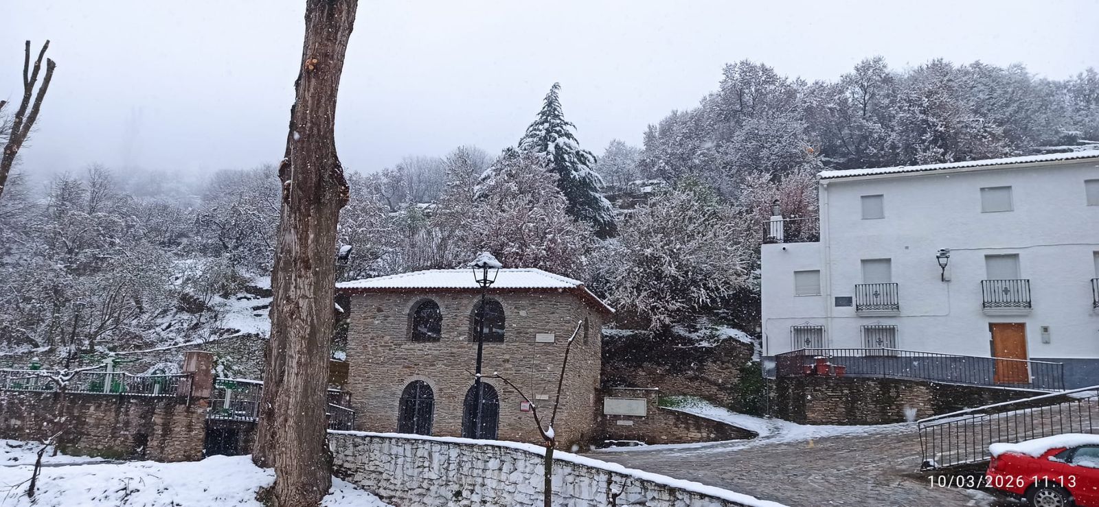 La nieve ha cubierto Bacares este 10 de marzo