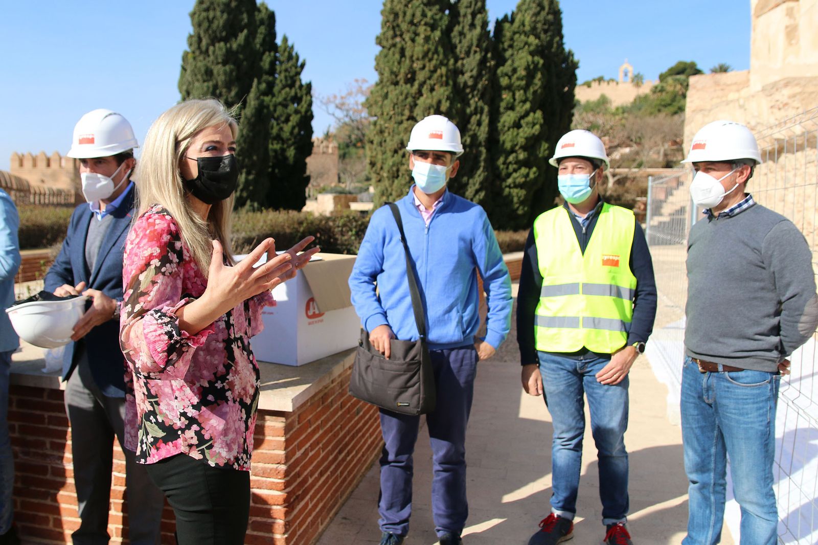 Fotogalería la consejera de Cultura visita las obras de rehabilitación de la Alcazaba de Almería