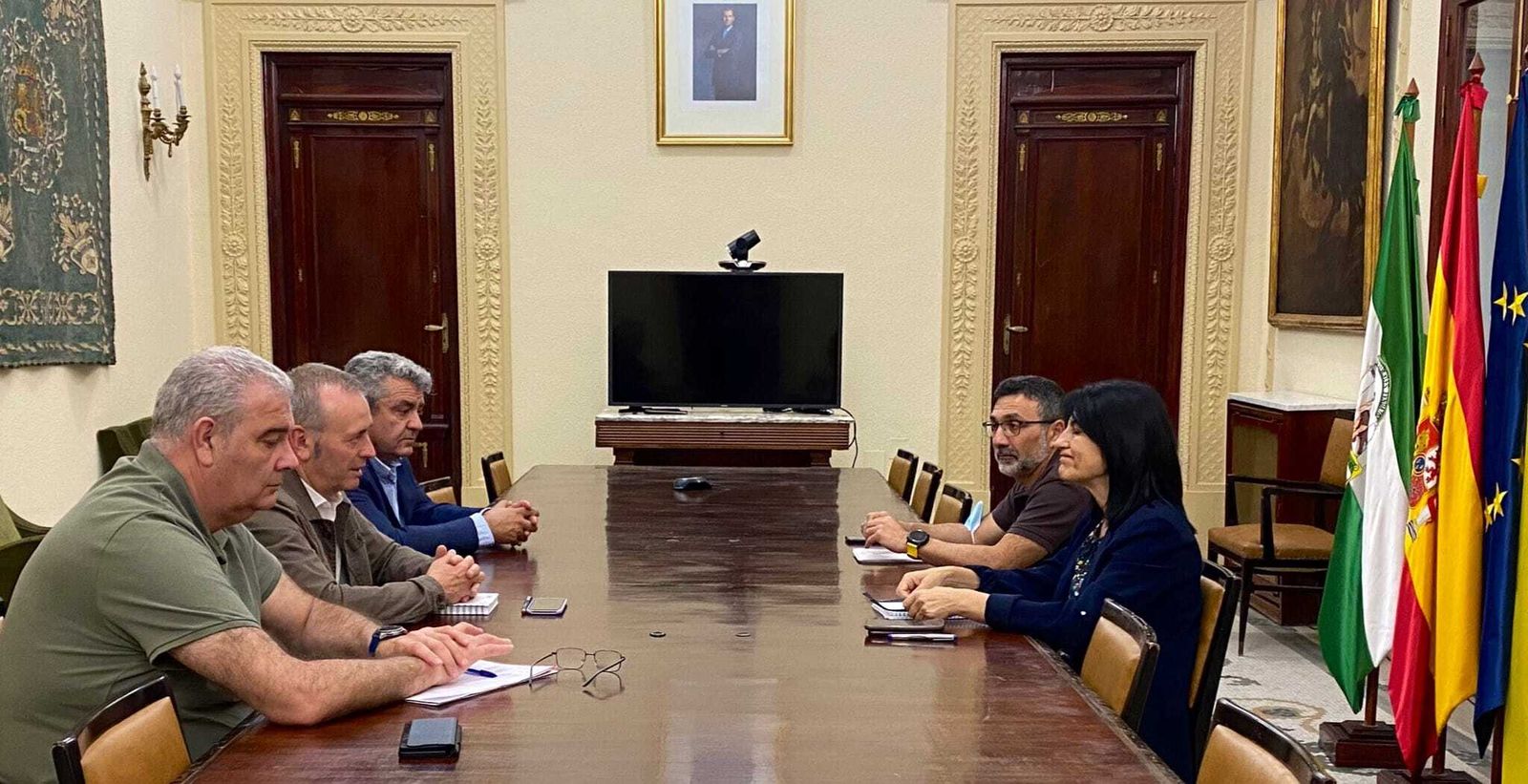 Fotografía de la reunión de UPA Granada