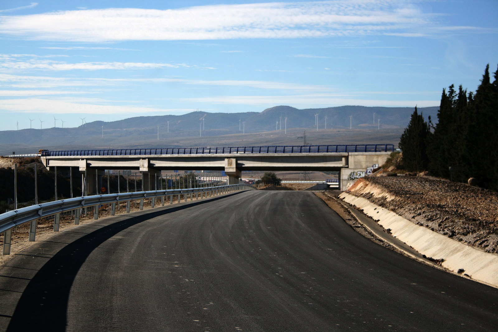 Fotos de la recta final de las obras de la Segunda Circunvalación de Granada