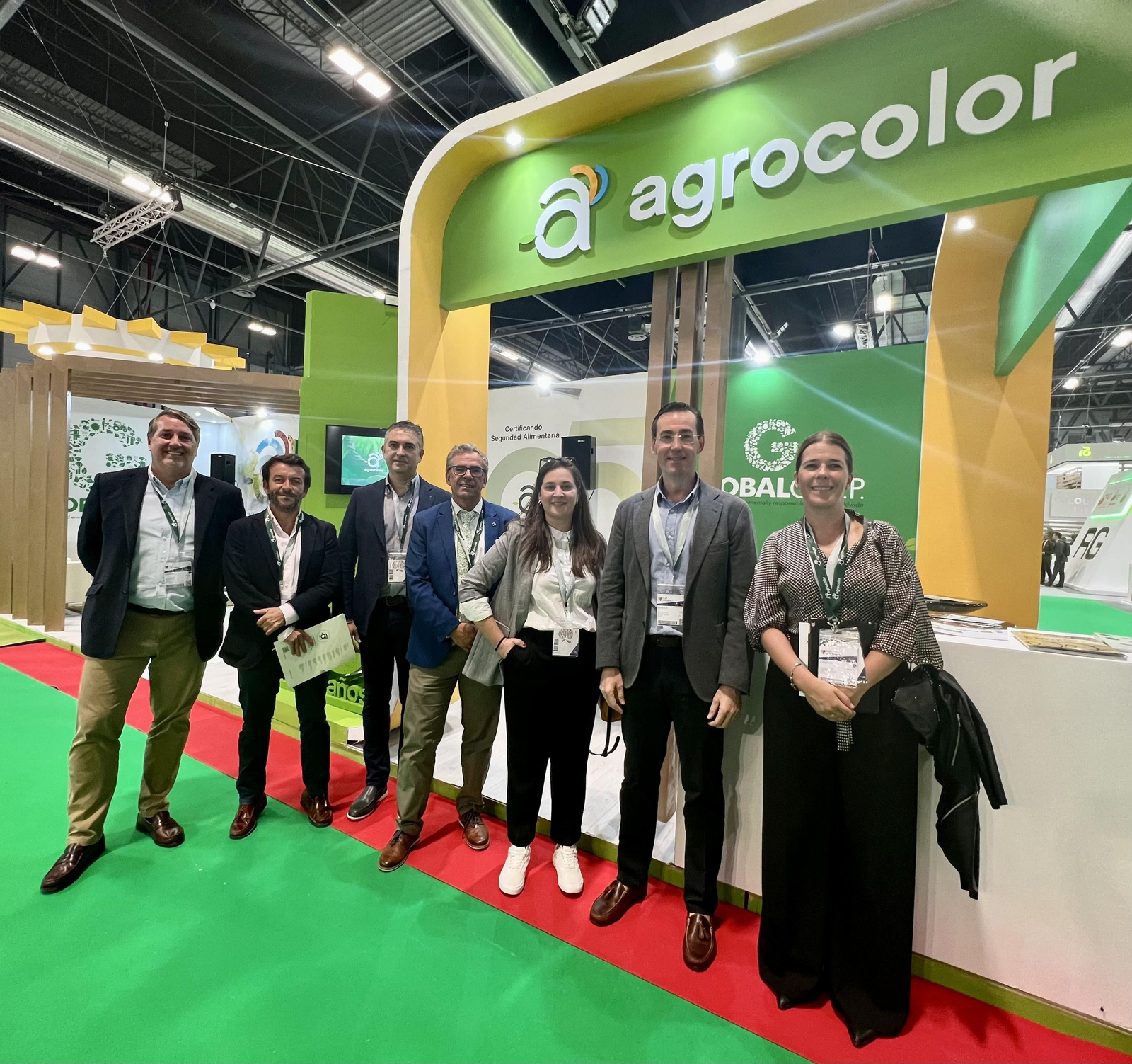 Miembros de Agrocolor, en Fruit Attraction 2022.