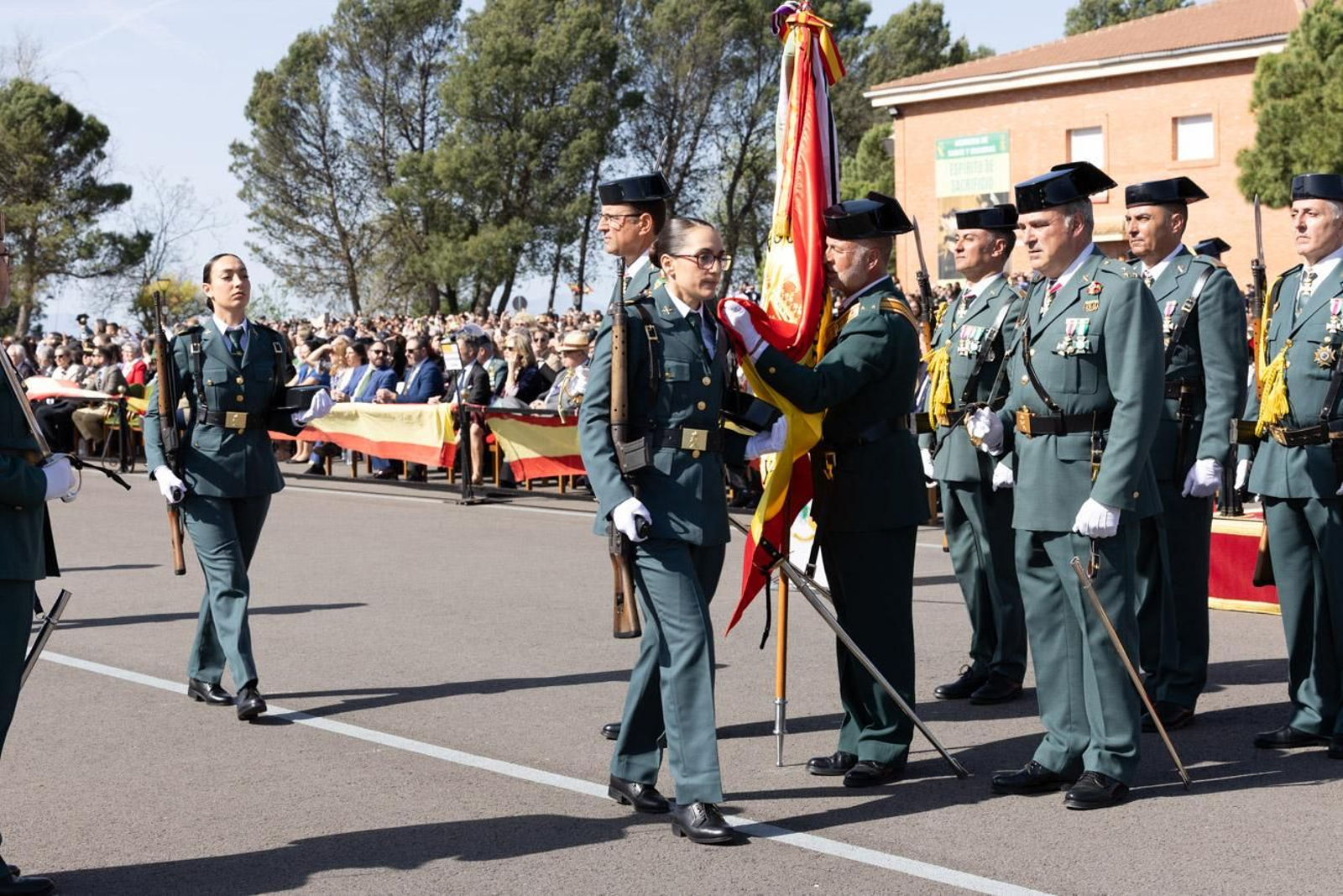 Acto de jura de bandera de la 130ª promoción de guardias civiles de la Academia de Baeza