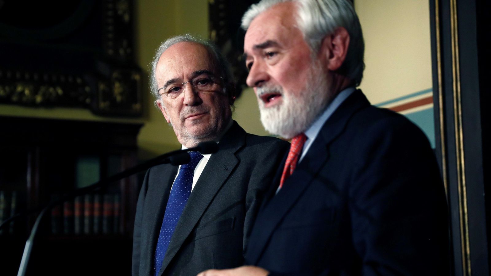 Muñoz Machado, este jueves, con Darío Villanueva.