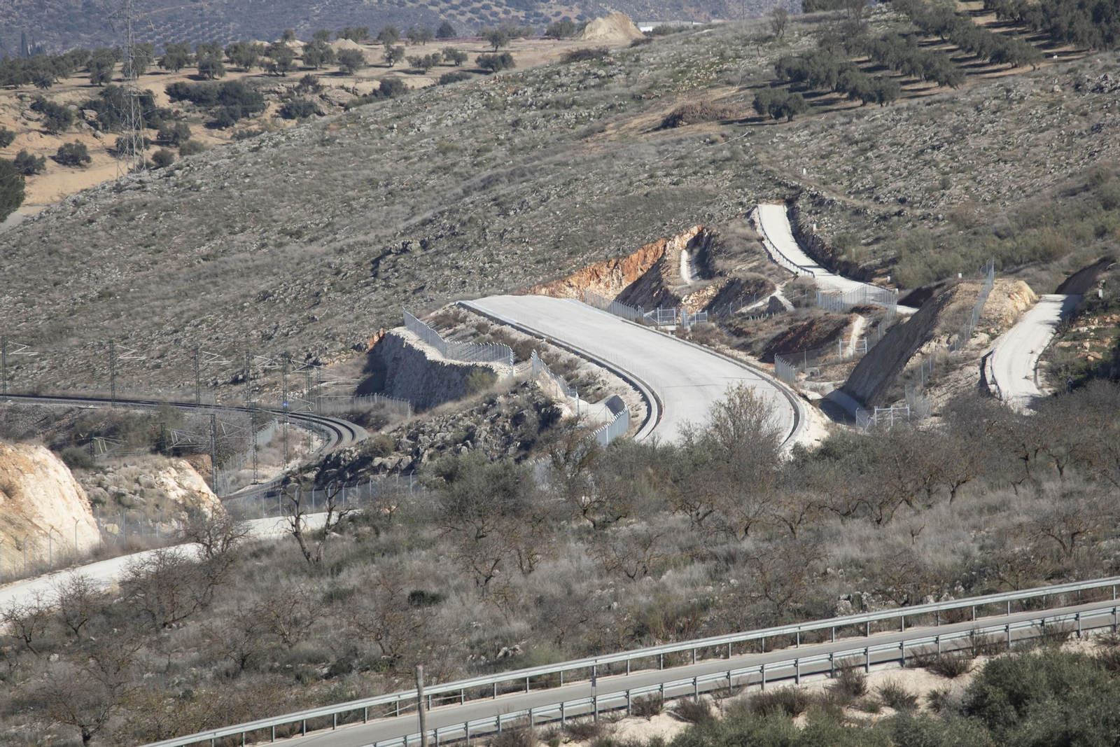 Así están las obras del tramo de Riofrío de la Variante de Loja después de nueve meses en obras