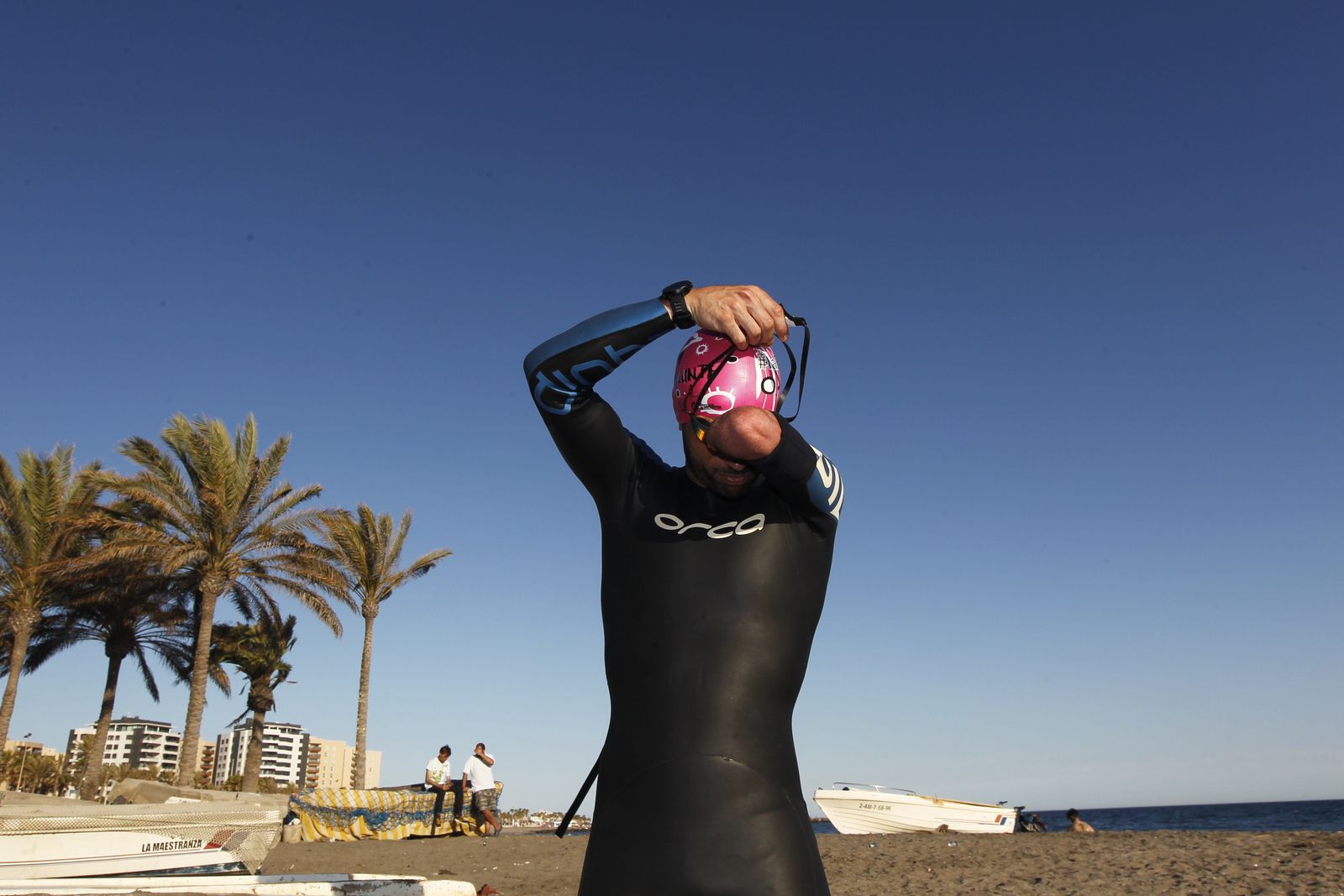 Galería gráfica entrenamiento paratriatleta Jairo Ruiz. Almería