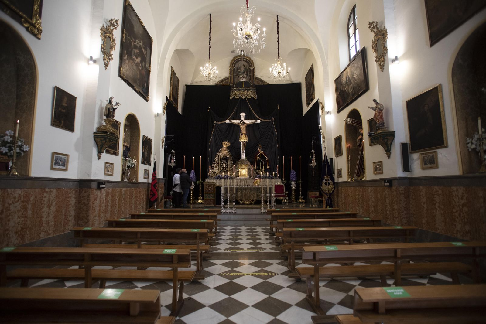 Imágenes de la cofradía de San Agustín este Lunes Santo