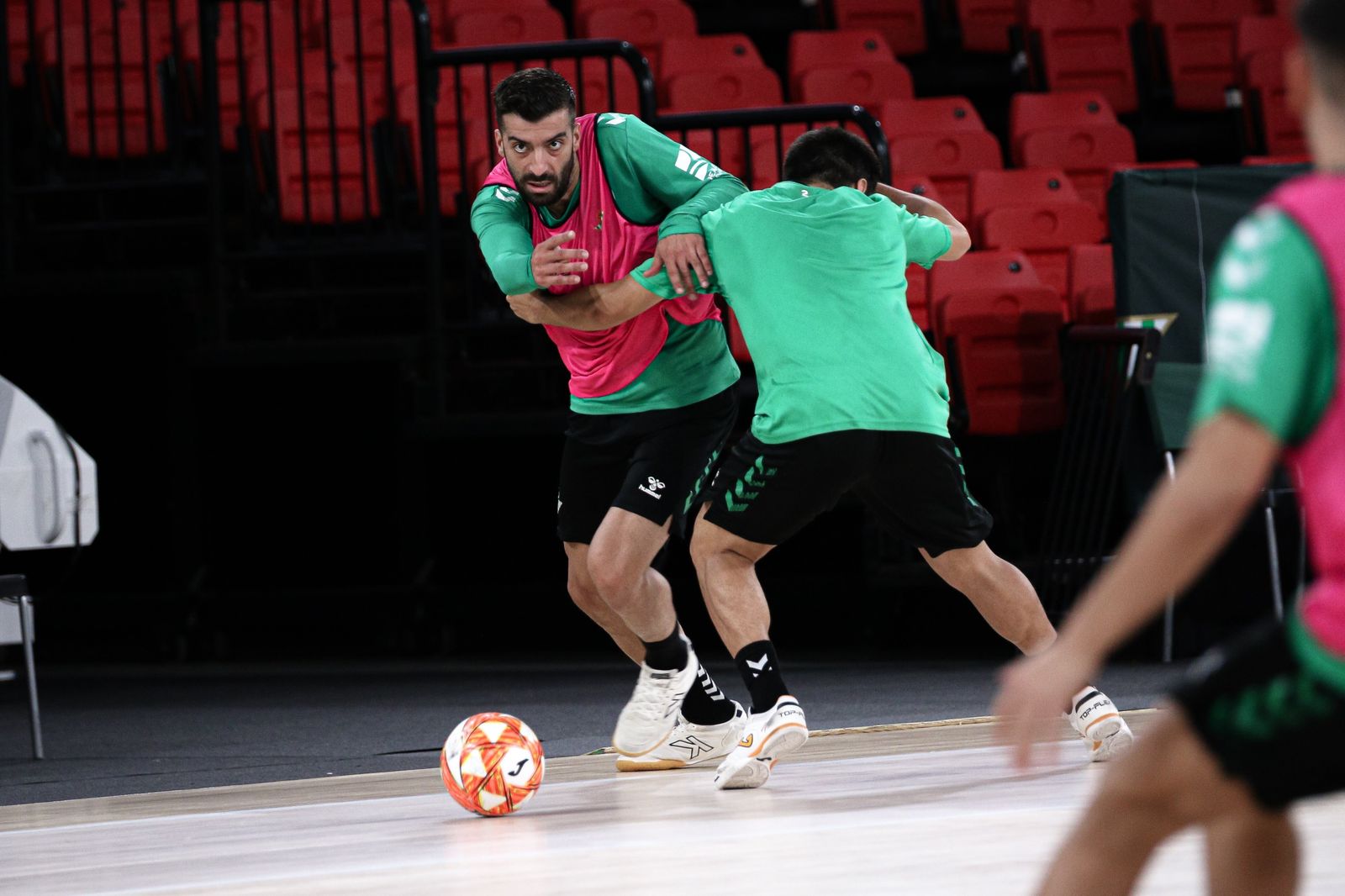 El bético Aitor Blanco, en un entrenamiento.