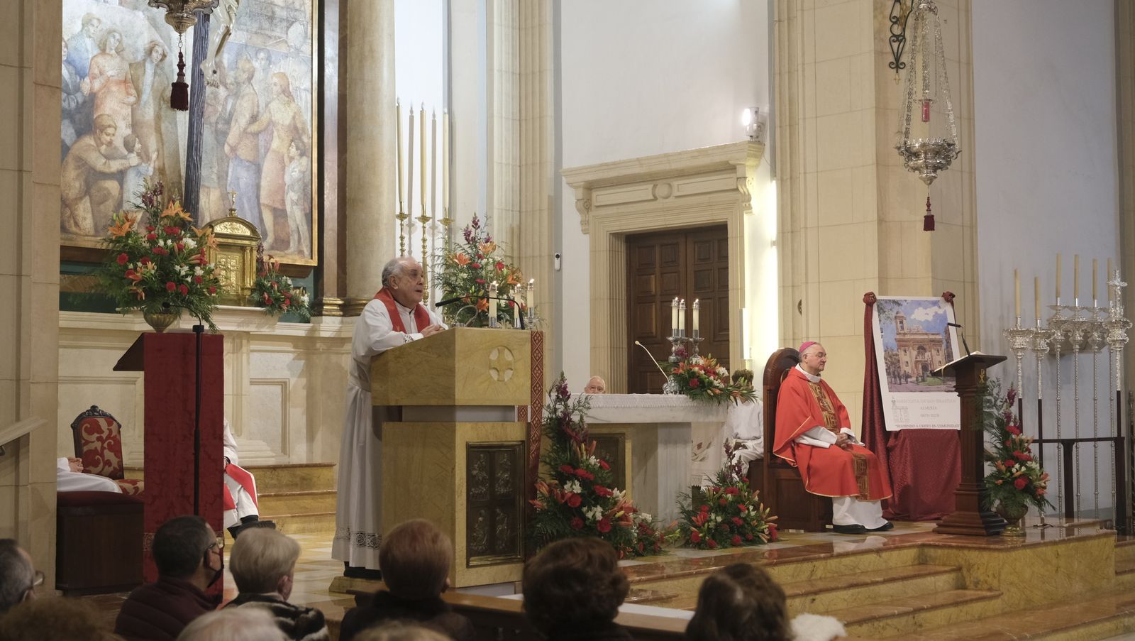 Imágenes de la misa y procesión de San Sebastián, en Almería
