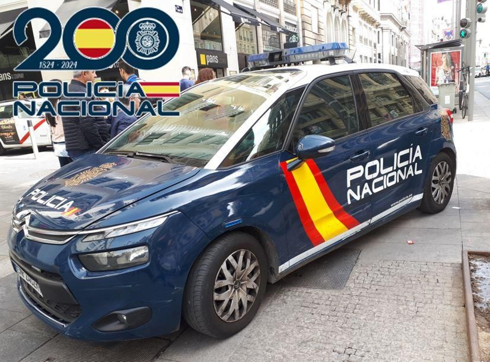 Imagen de archivo de una patrulla de la Policía Nacional Imagen de archivo de una patrulla de la Policía Nacional