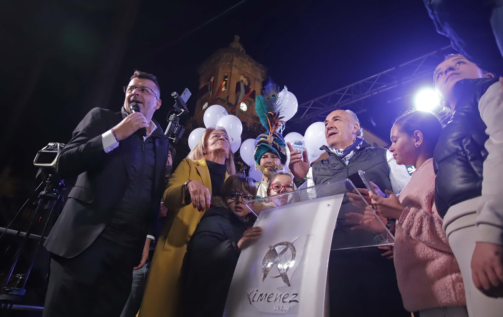 Fotos del encendido del alumbrado navideño en Algeciras