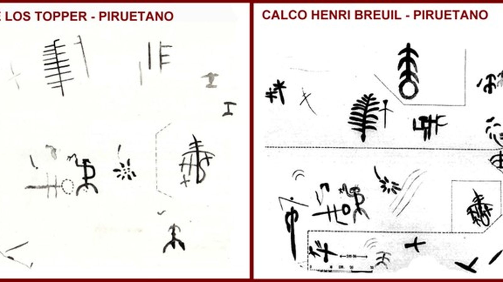 Detalle de los paneles de Breuil y Topper.