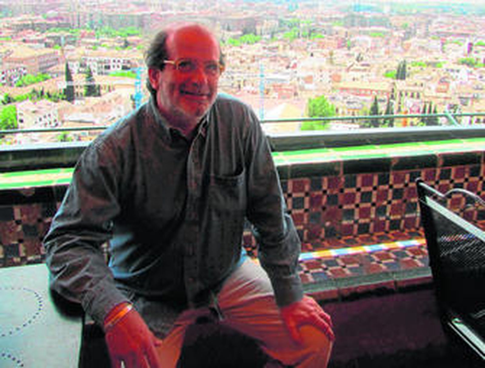 Marcon, en la terraza del Alhambra Palace.