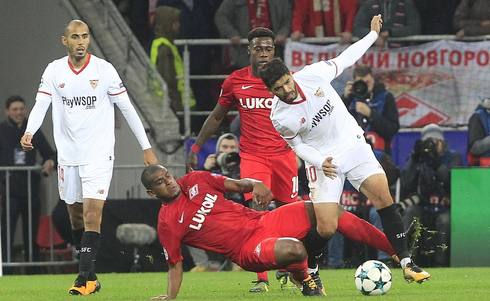 Las imágenes del Spartak de Moscú-Sevilla FC