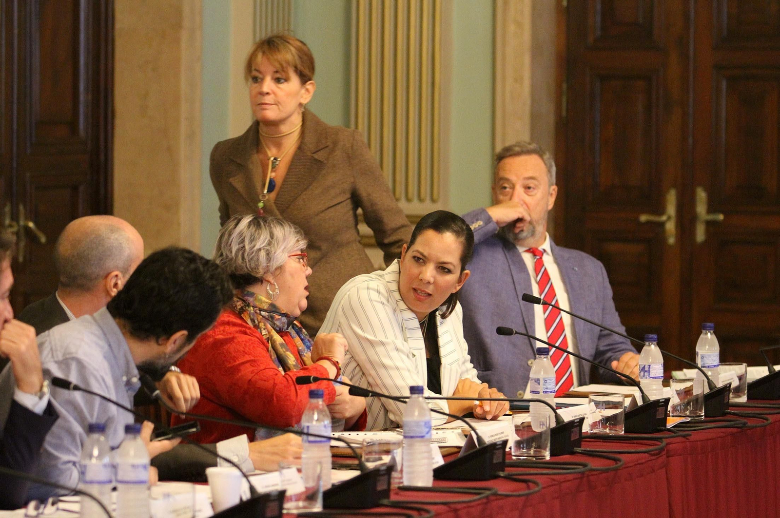 Imágenes de la reunión de la Mesa de Fosfoyesos