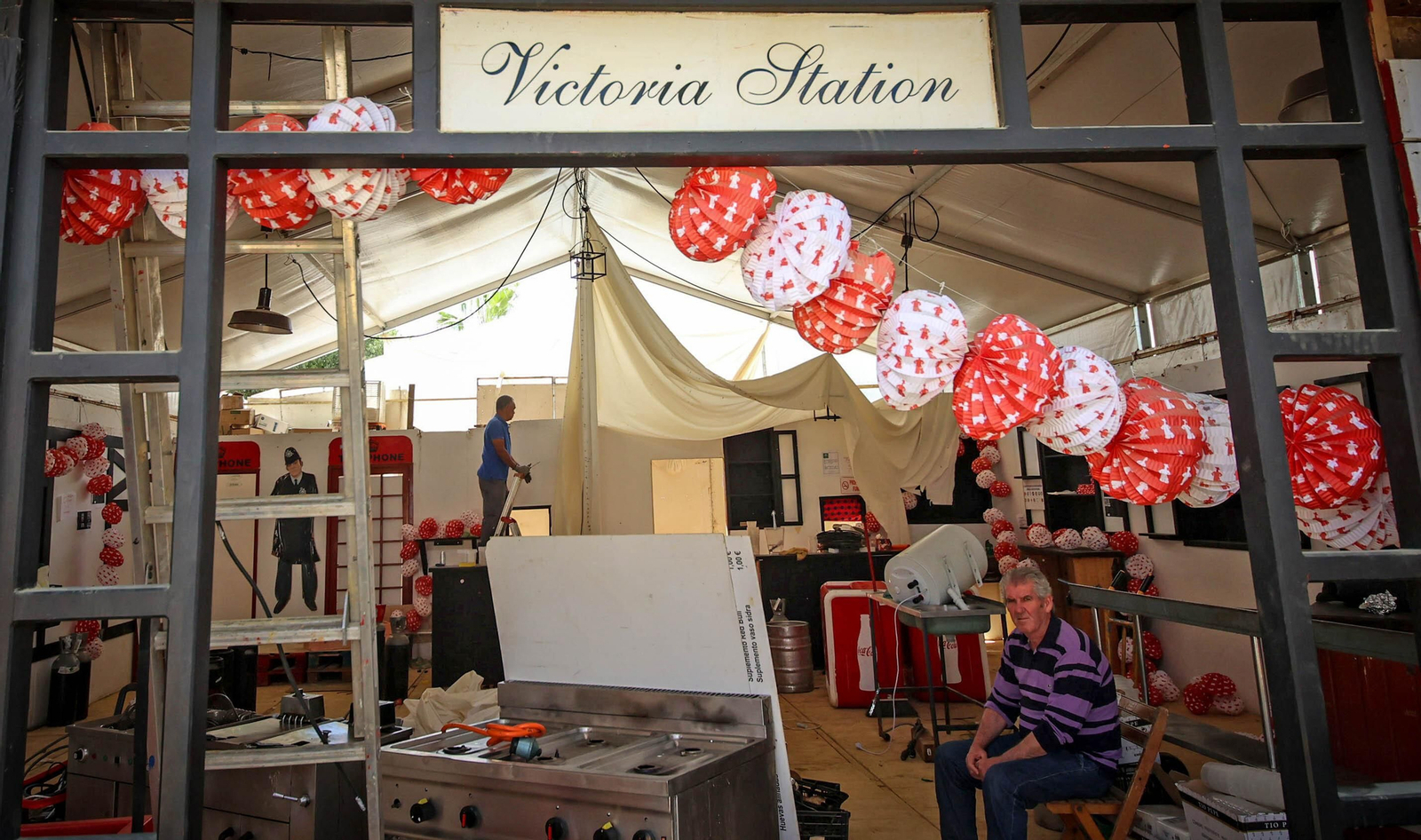 Desmontaje de las casetas de la feria de Jerez 2023