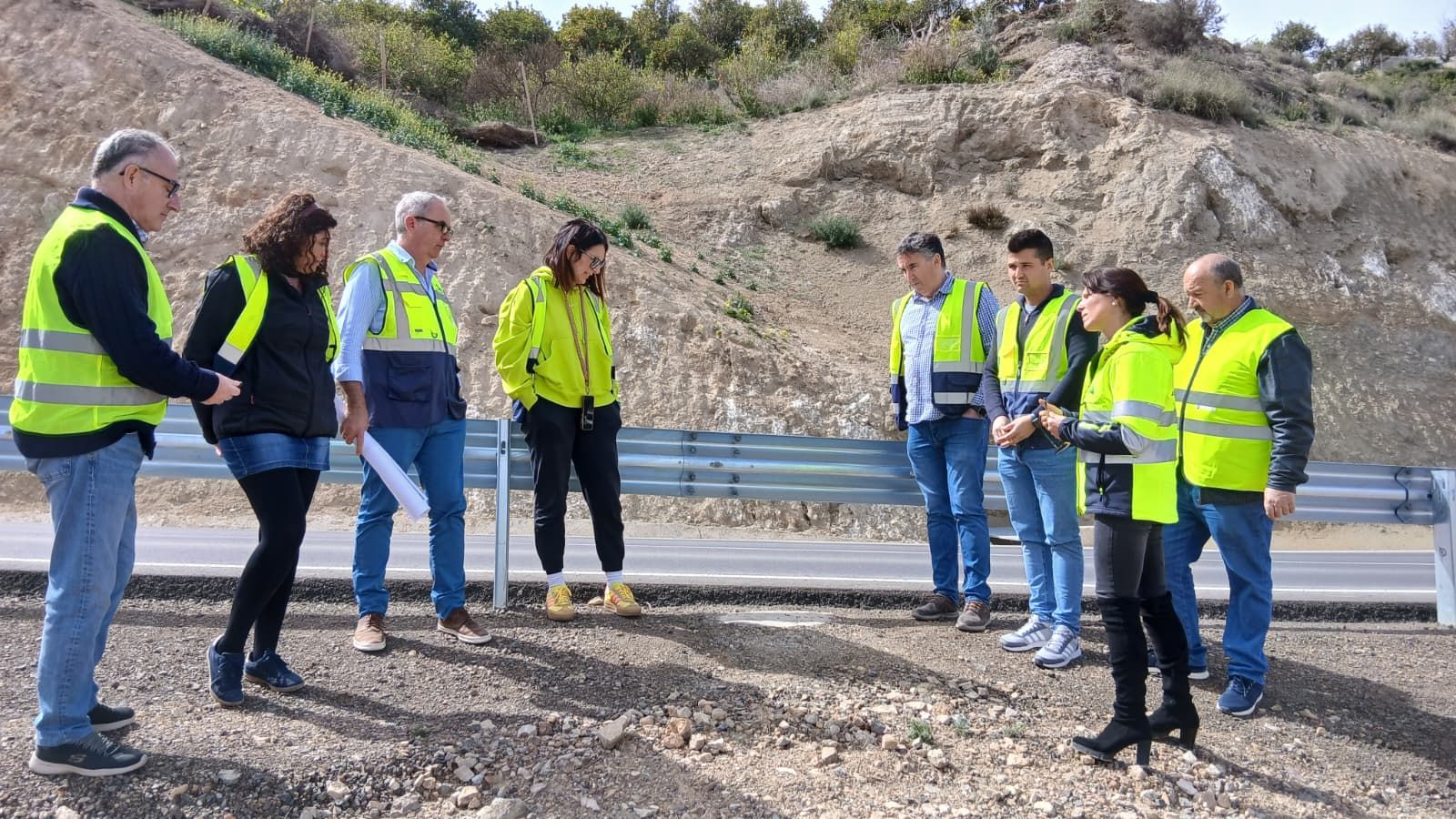 Obras de urgencia por los temporales en la carretera de entrada a la ...