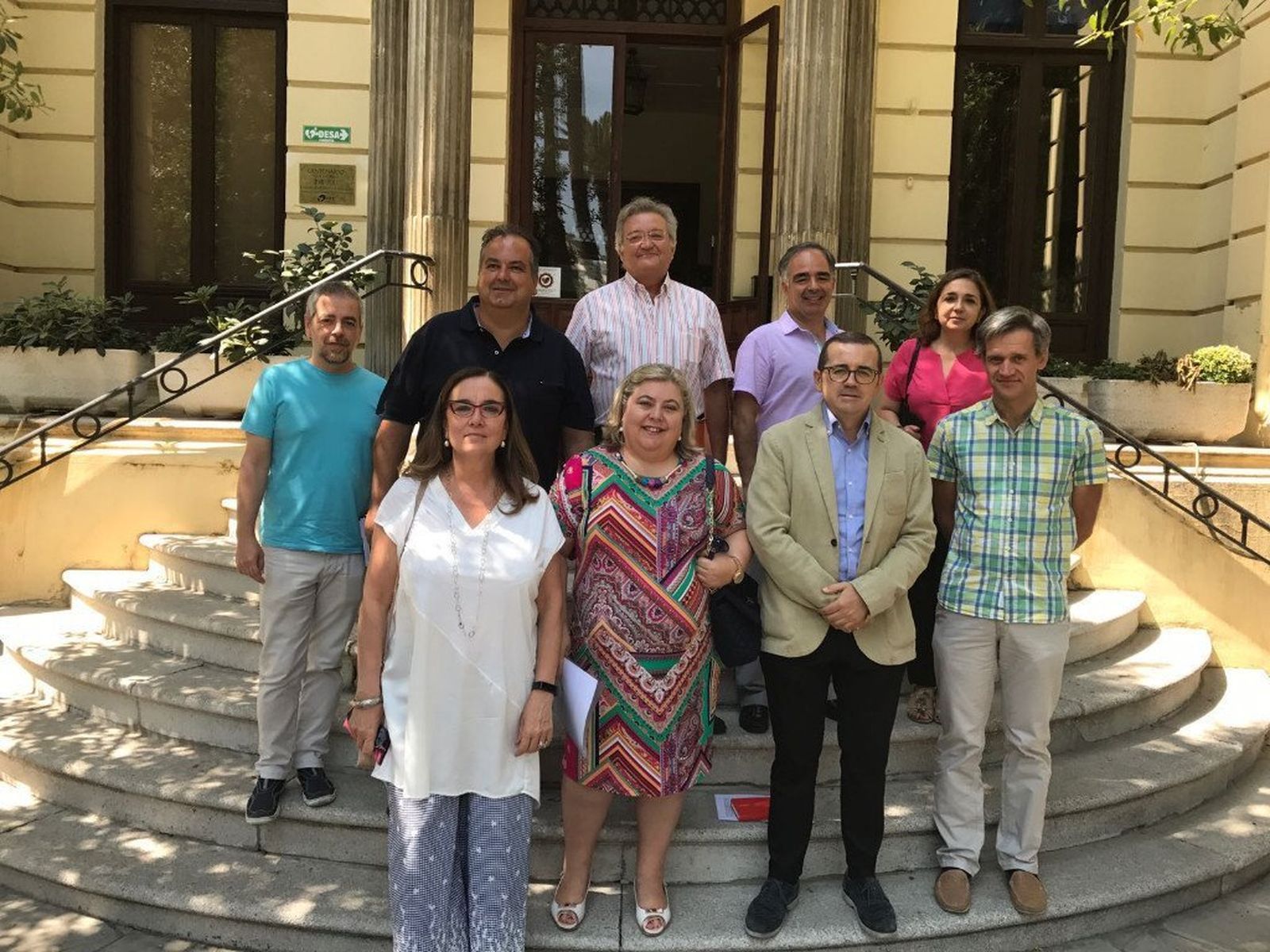 La eurodiputada, en Granada.