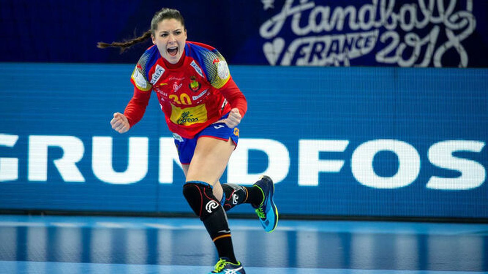 Sole López, durante un partido con España.