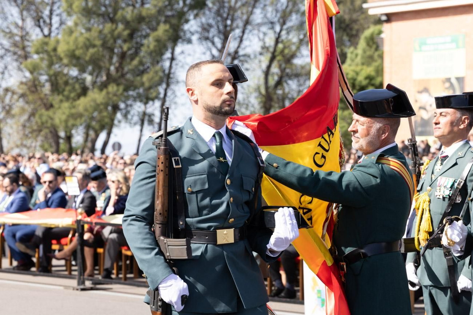 Acto de jura de bandera de la 130ª promoción de guardias civiles de la Academia de Baeza