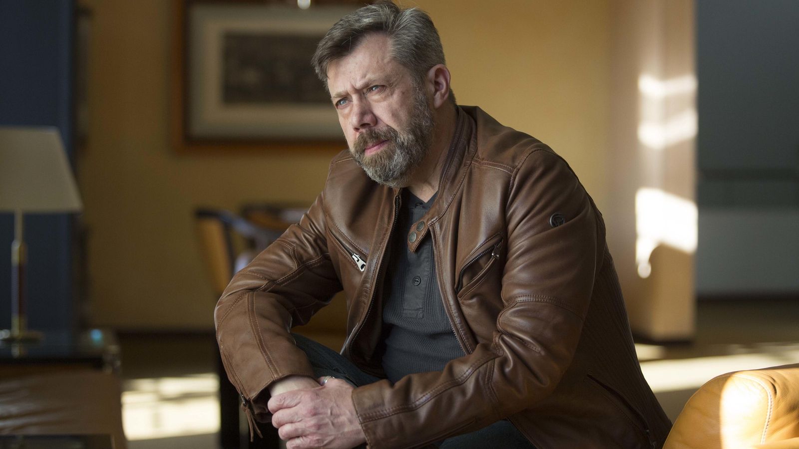 El autor, durante la entrevista.