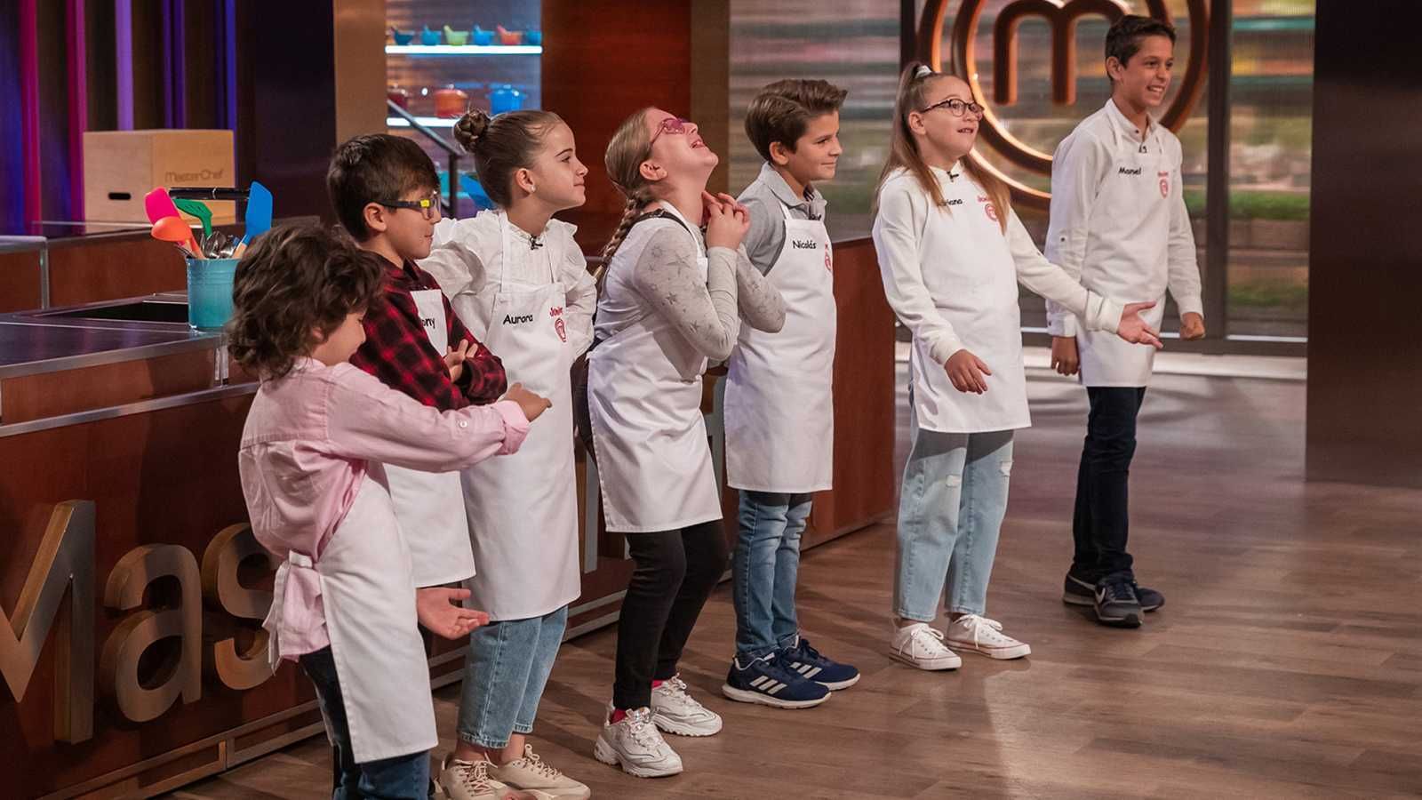 Algunos de los participantes en 'Masterchef Junior 8'.