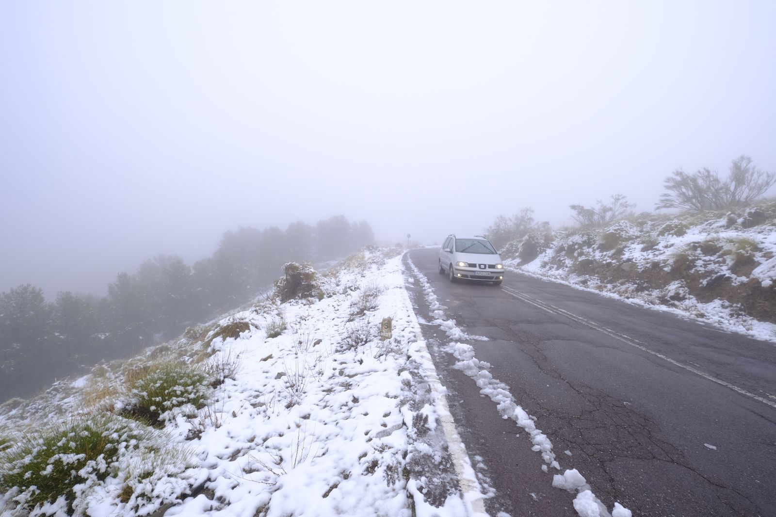 Fotogalería nevada en la Provincia de Almería