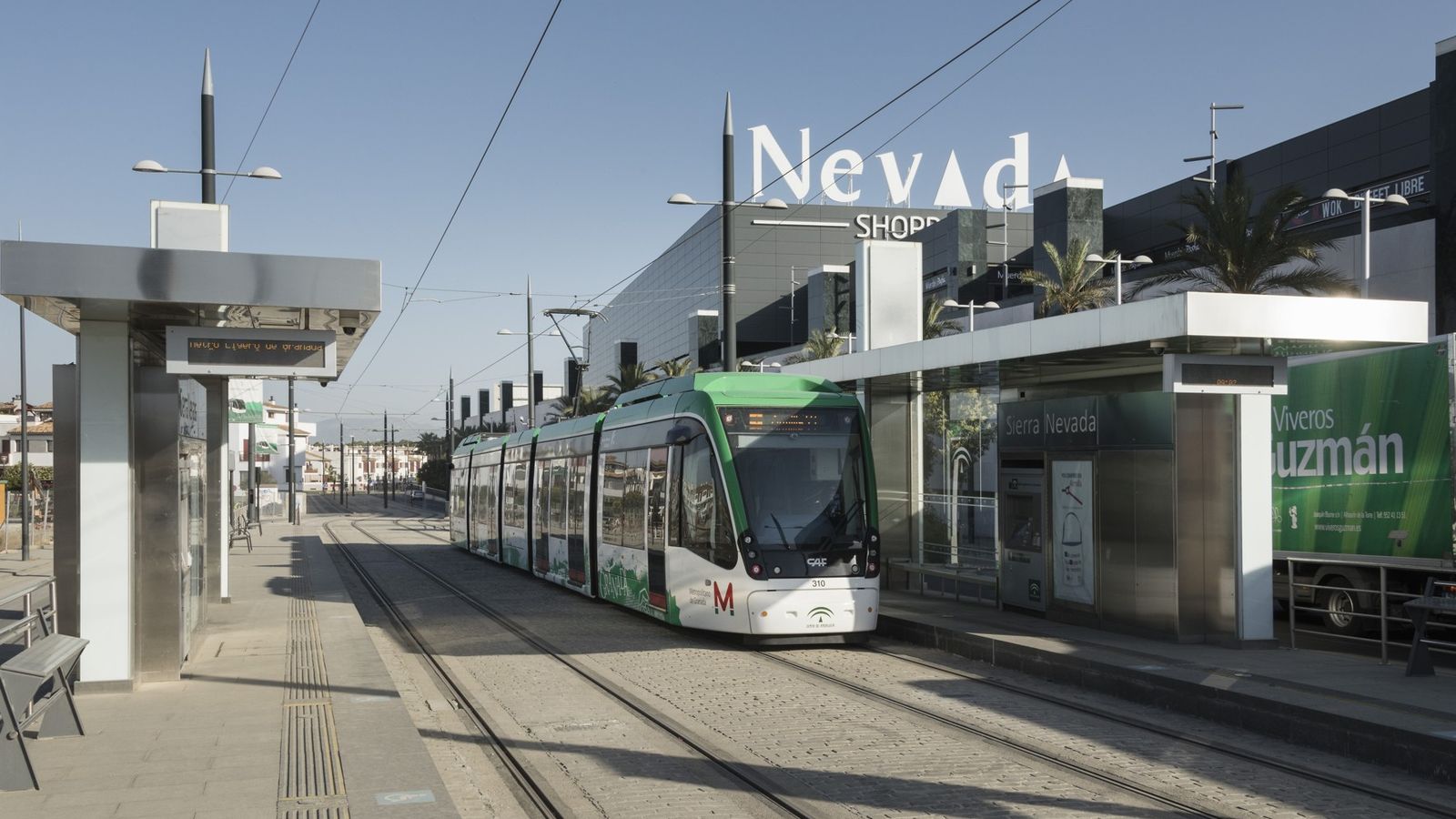 Parada Sierra Nevada del Metro de Granada, que se convertirá en la cabecera del transporte mientras terminan las obras