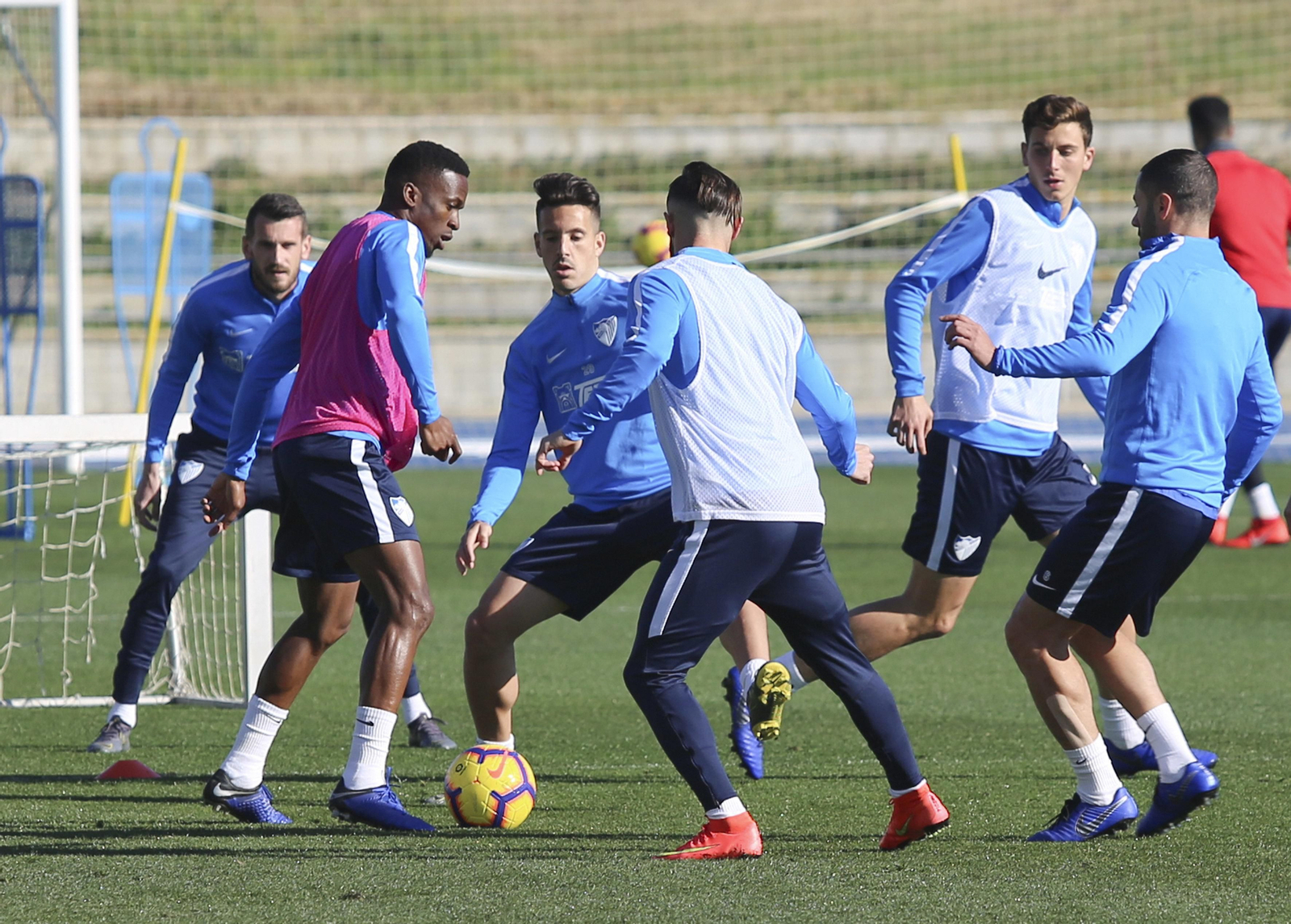 Koné, en un entrenamiento de esta semana.
