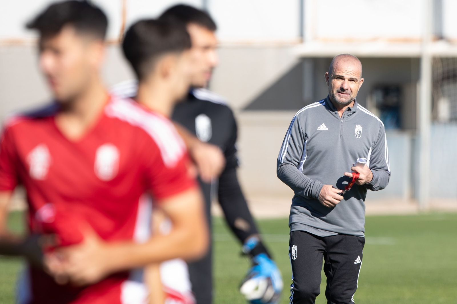 Paco López durante su primera sesión de trabajo en la Ciudad Deportiva.