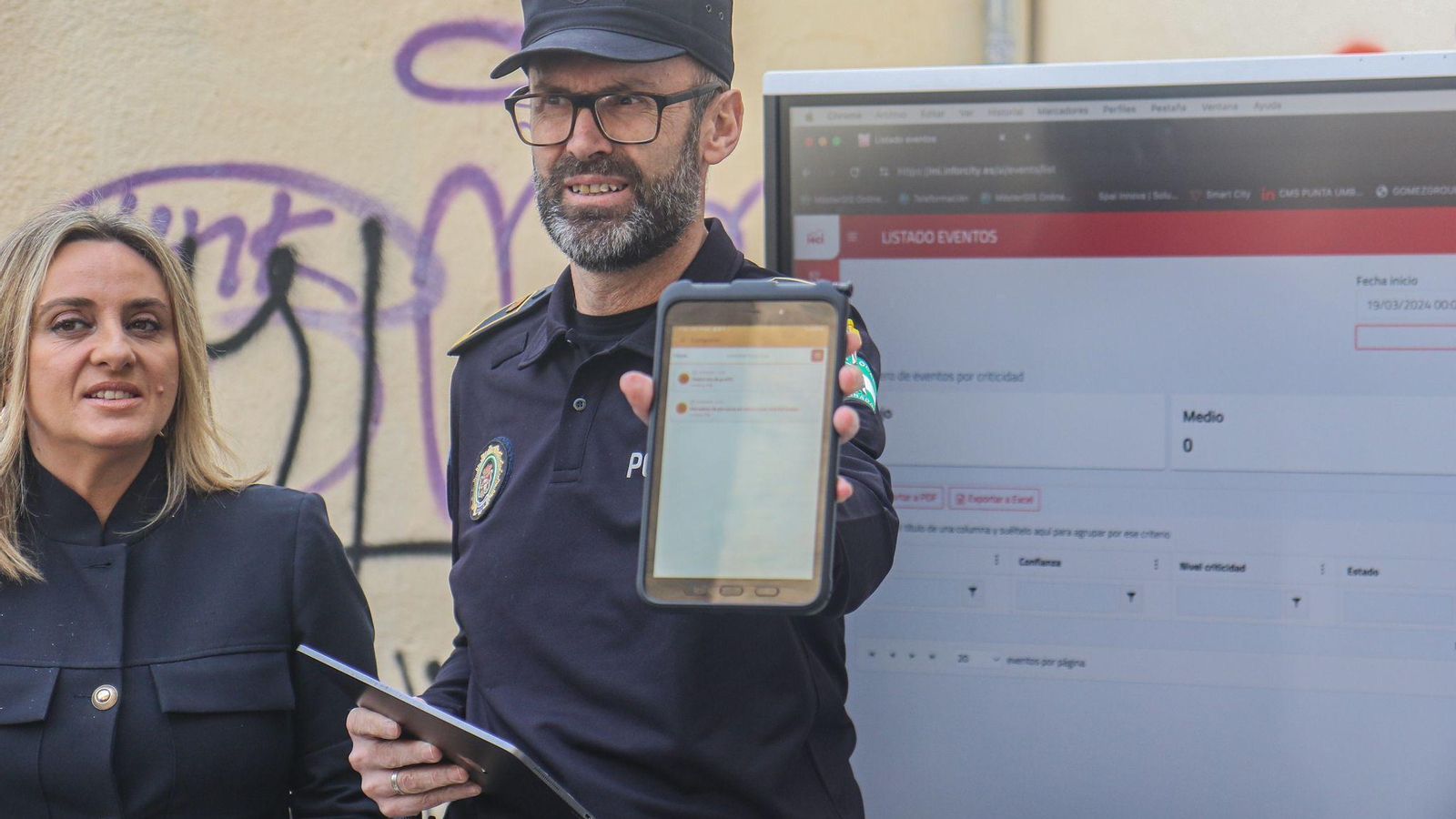 La Policía Local recibe la incidencia en tiempo real.