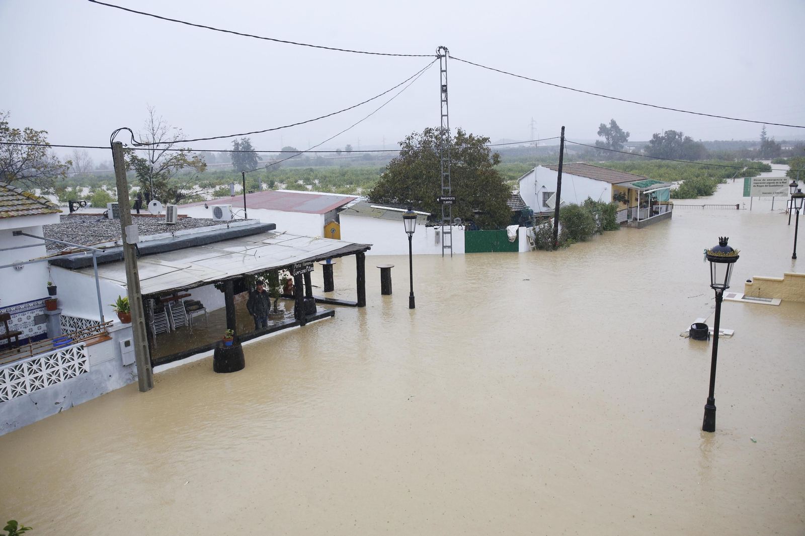 Imágenes de las fuertes lluvias en la provincia