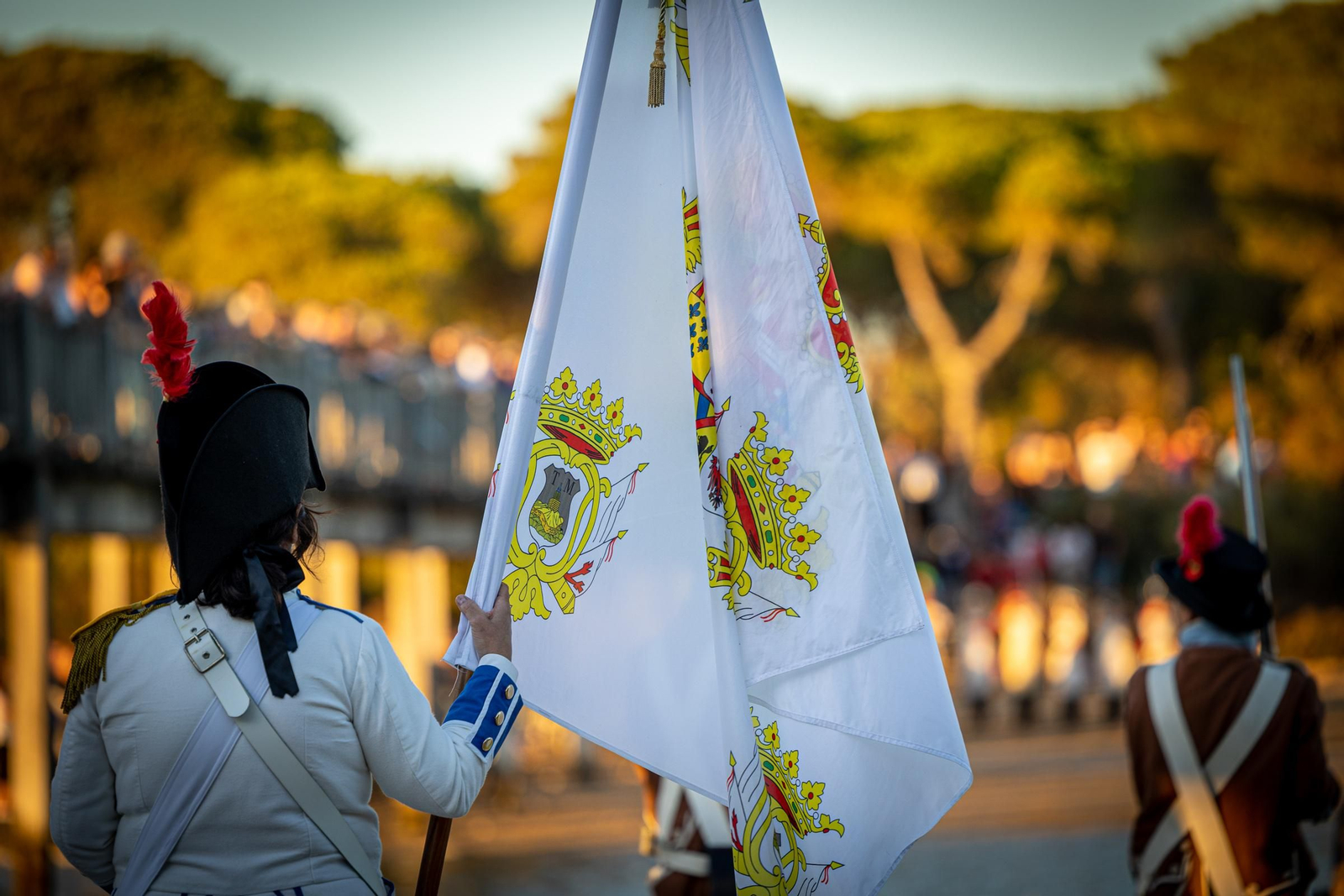 Las imágenes de la Primera recreación de la Batalla del Trocadero En el caño de La Cortadura