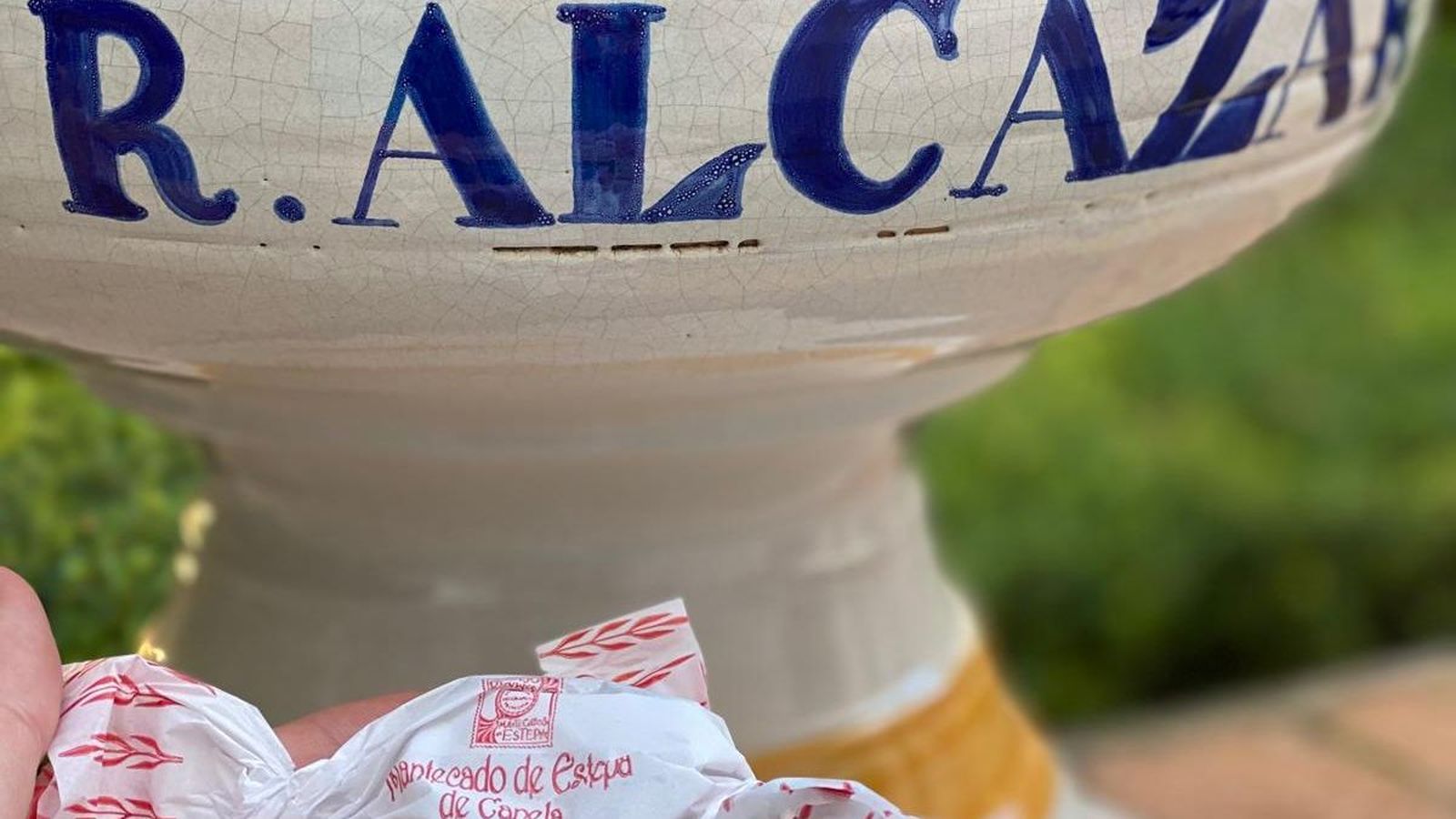 Un mantecado en el Real Alcázar.