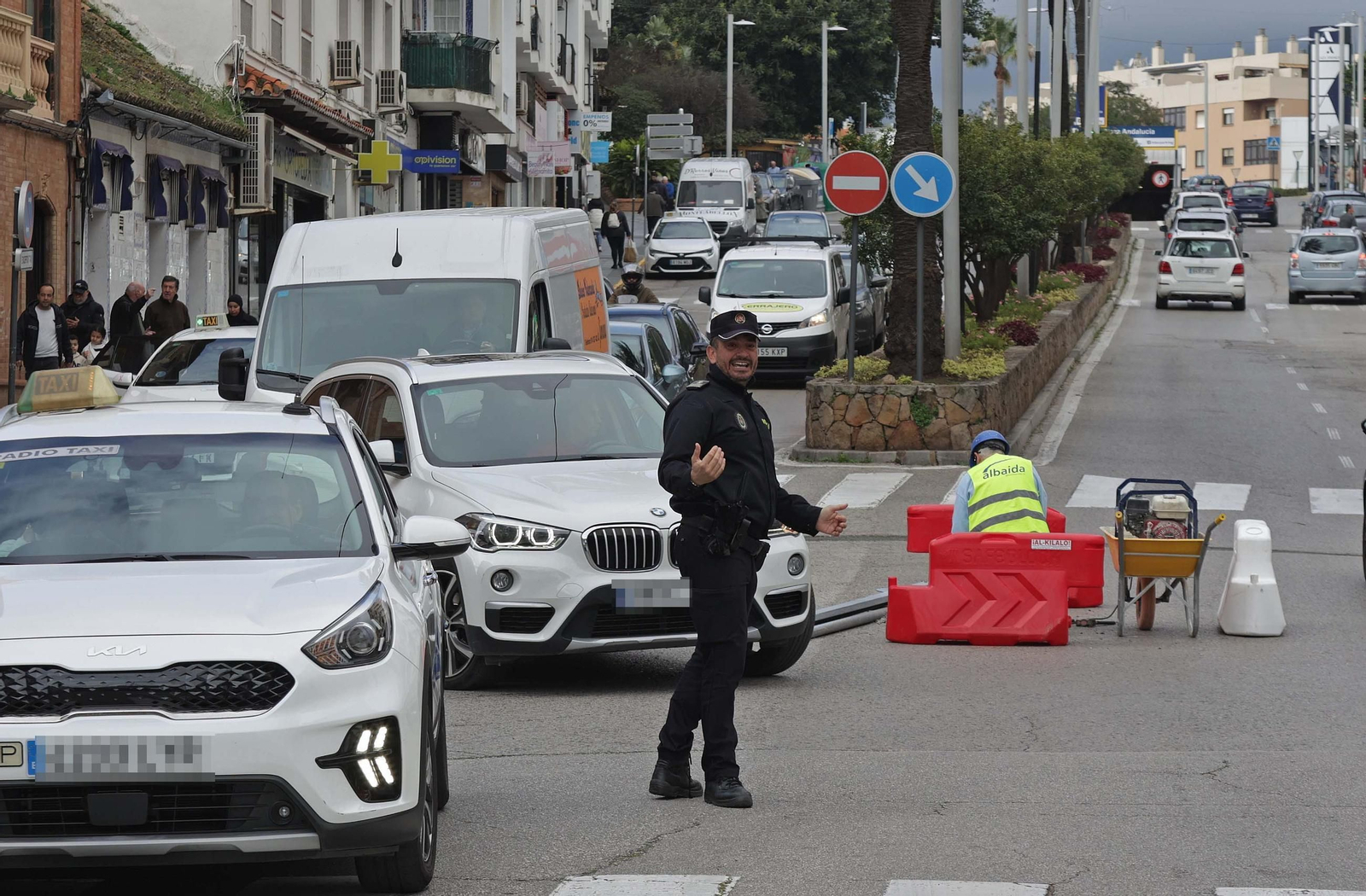 Fotos de los inicios de las obras en la calle Blas Infante de Algeciras
