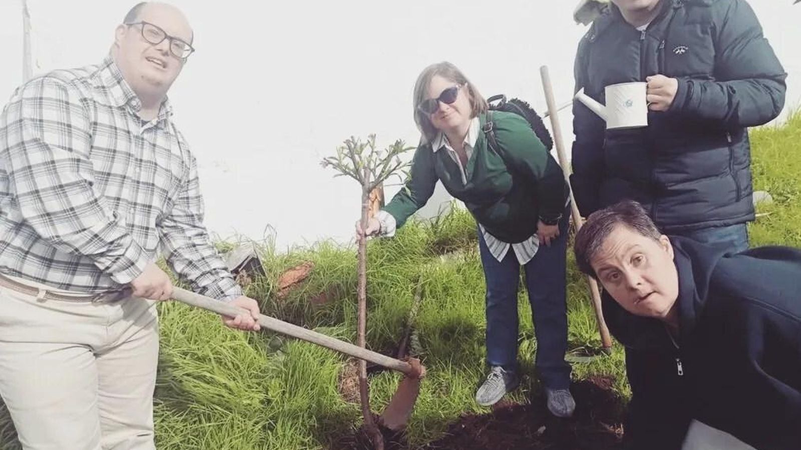 La actividad incluye la plantación de un árbol en el colegio. La actividad incluye la plantación de un árbol en el colegio.