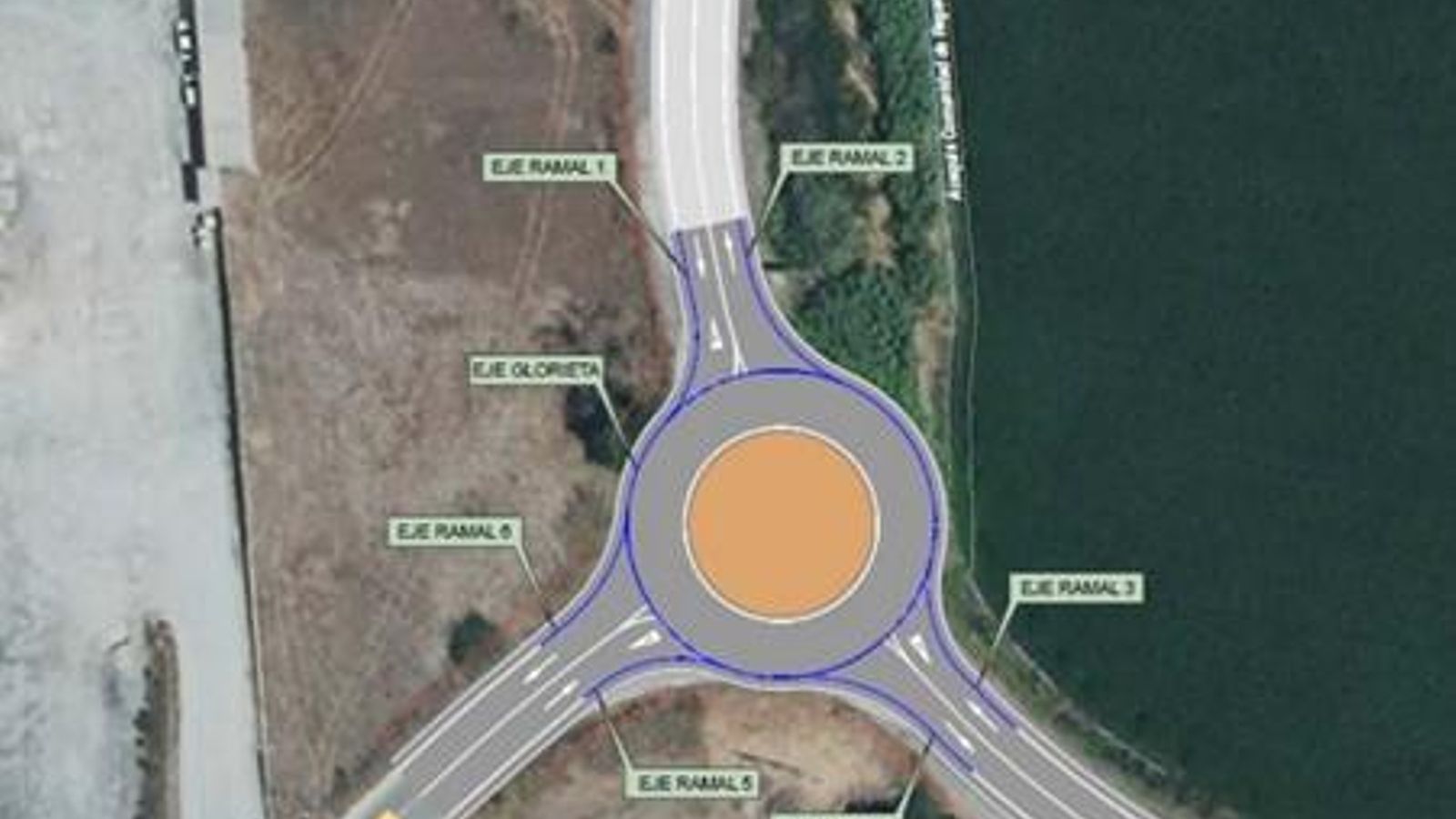 Alzado del proyecto de la glorieta