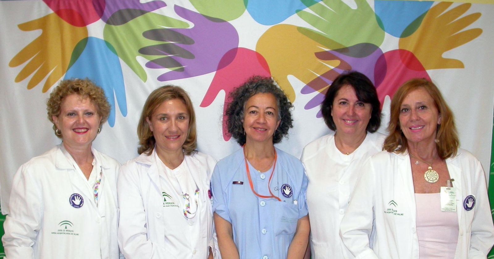 María José Pérez, Auxiliadora Beltrán, Nieves Domínguez, María José Pastor, e Isabel Arantave.