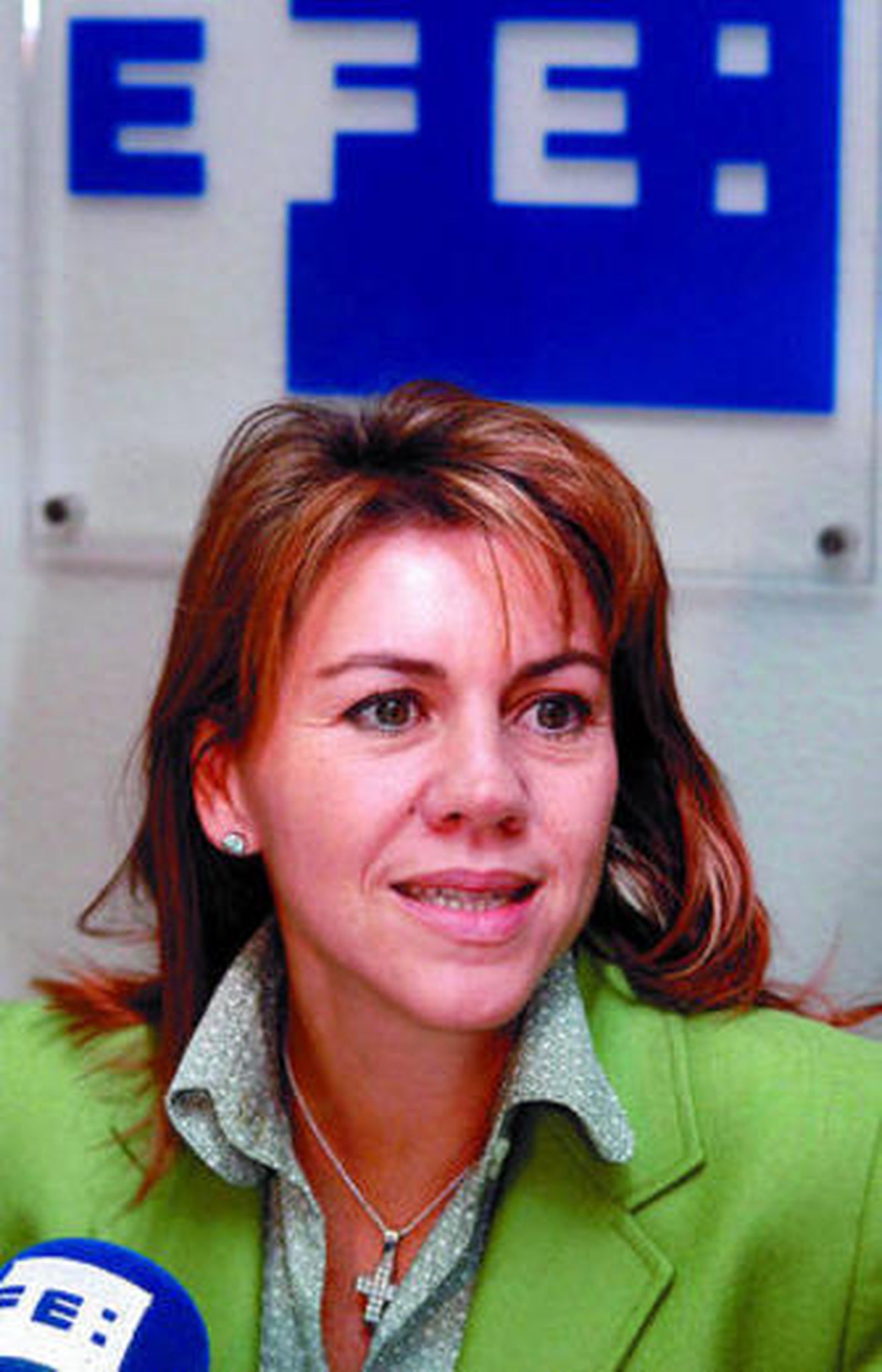 María Dolores de Cospedal, durante la entrevista.