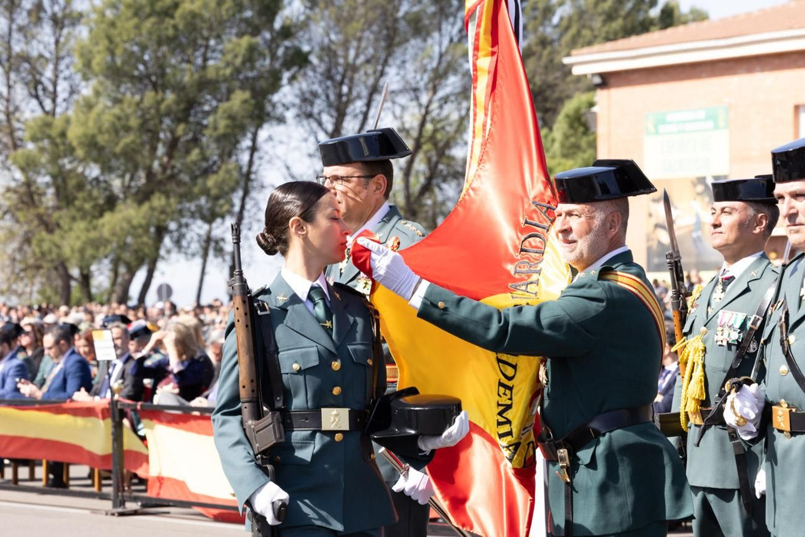 Jura de bandera de la 130ª promoción de guardias civiles de la Academia de Baeza