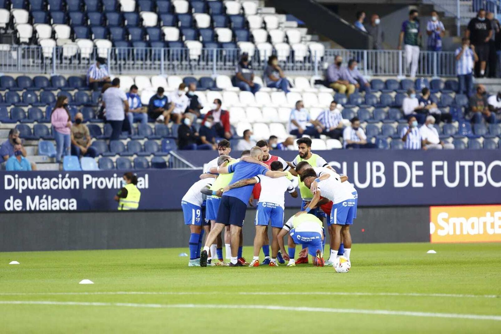 Un calentamiento del Málaga