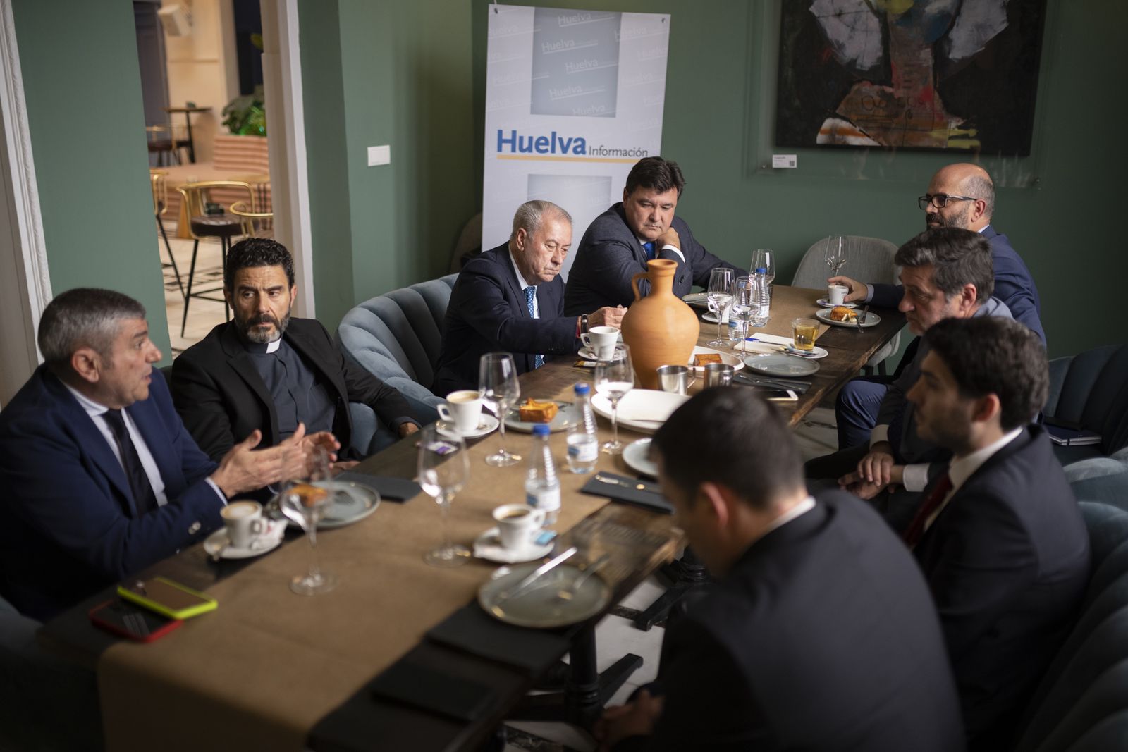 Imágenes de la tertulia cofrade de Huelva Información