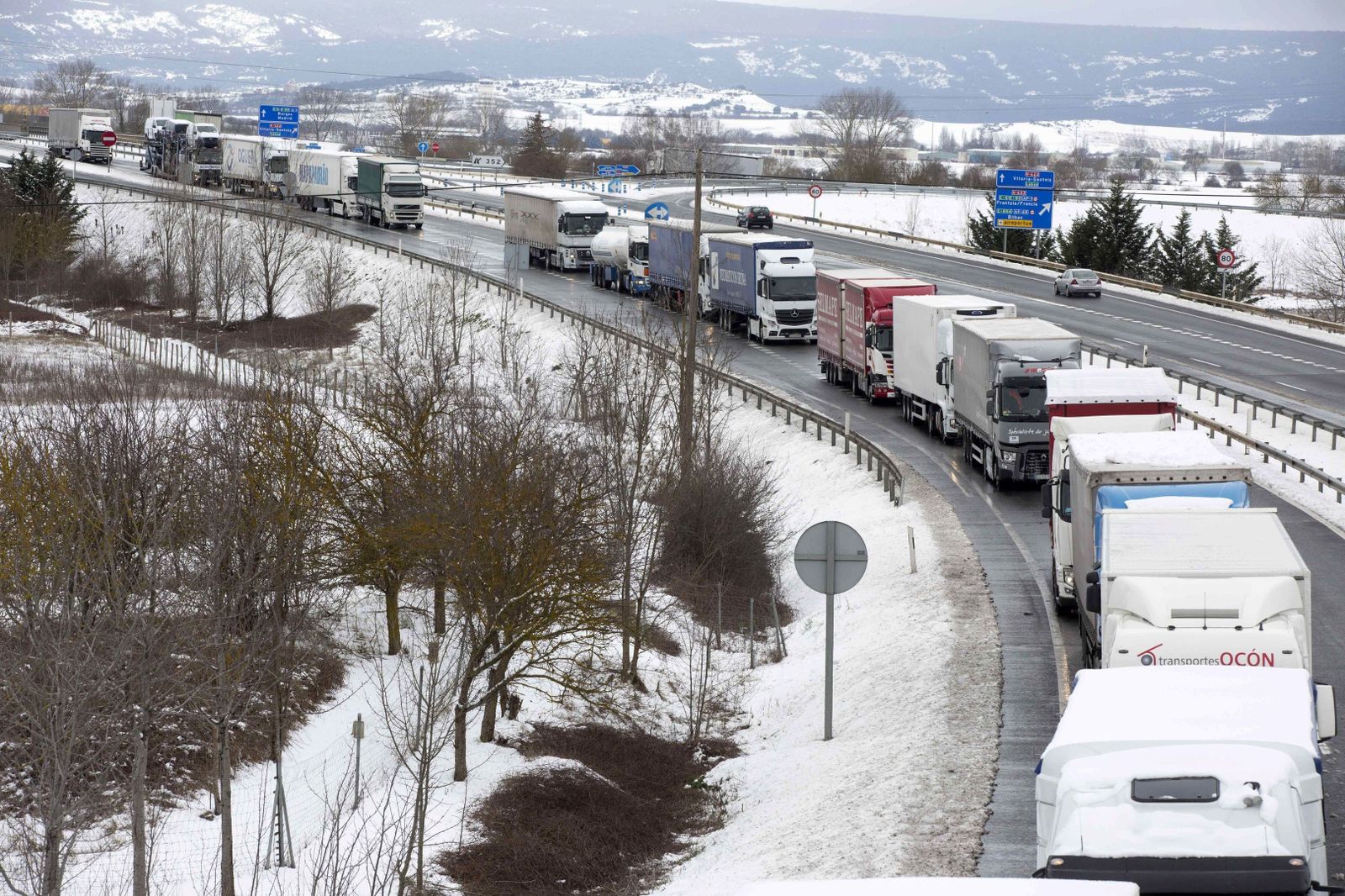 Temporal de frío y nieve en el norte del país.