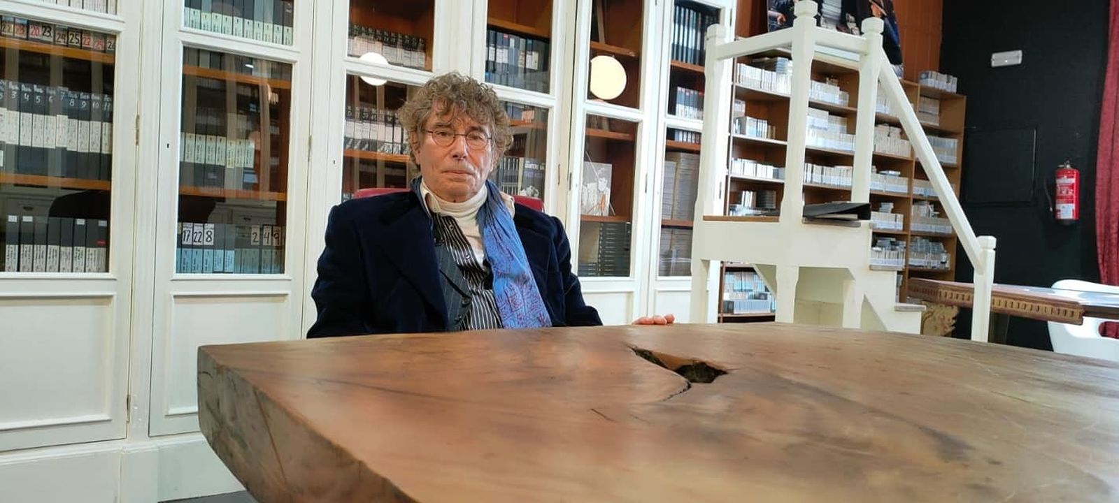 Jesús Quintero antes de morir en una entrevista concedida en su fundación.