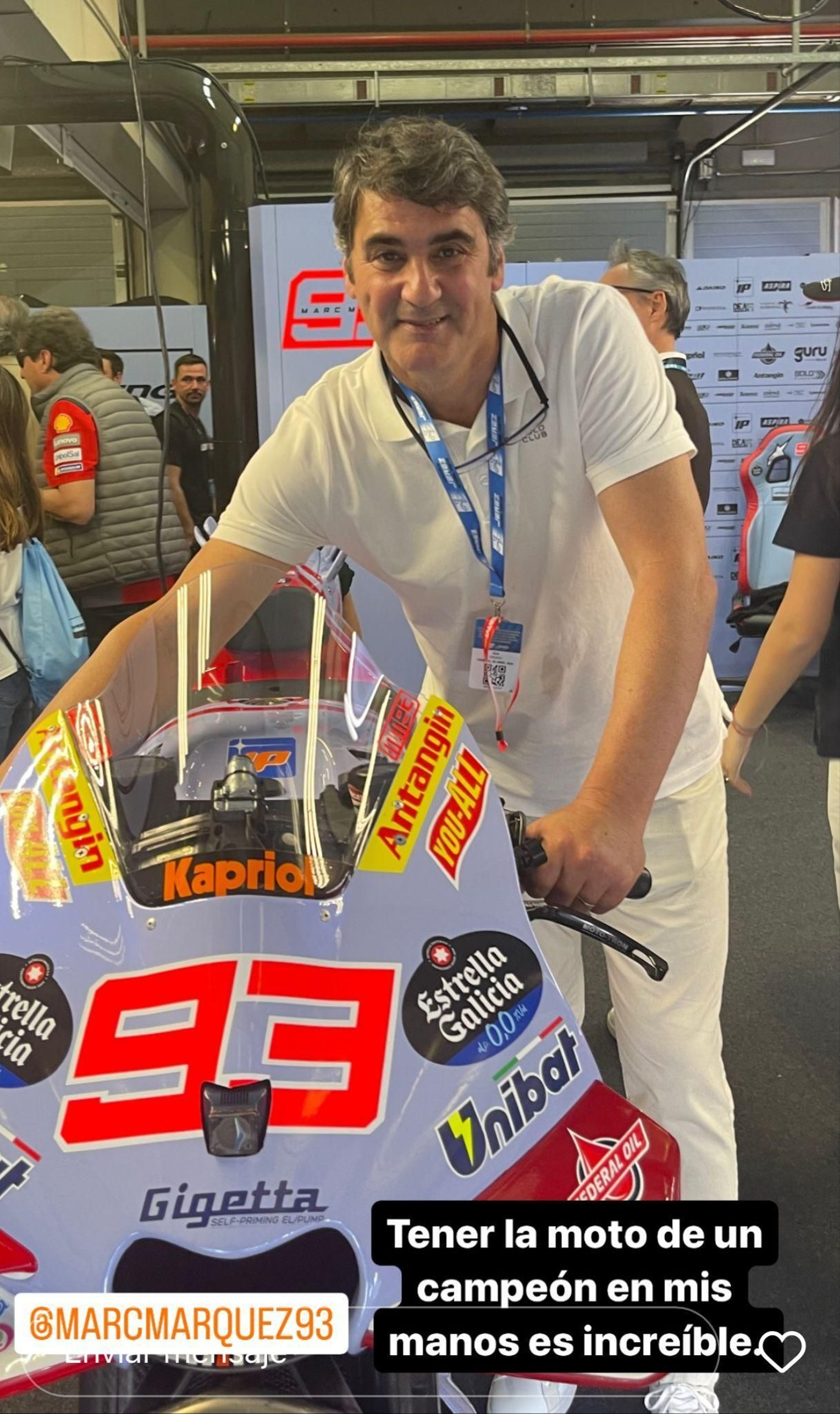 Jesulín de Ubrique en el Moto GP 2024.