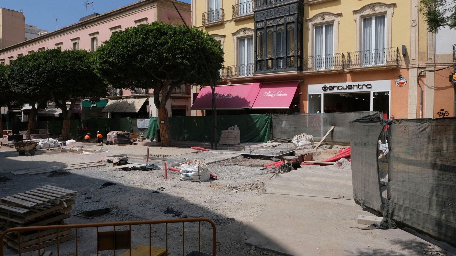 Obras para la peatonalización del Paseo. Obras para la peatonalización del Paseo.