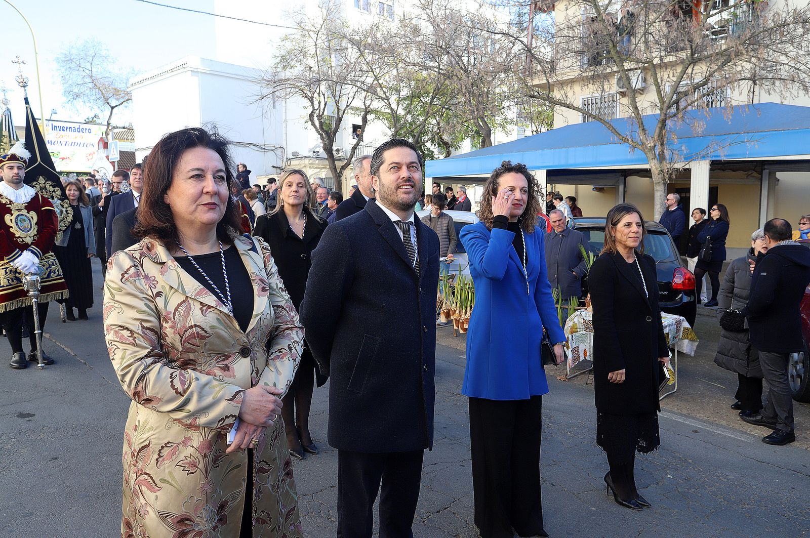 Imágenes del ambiente en la procesión de San Sebastián