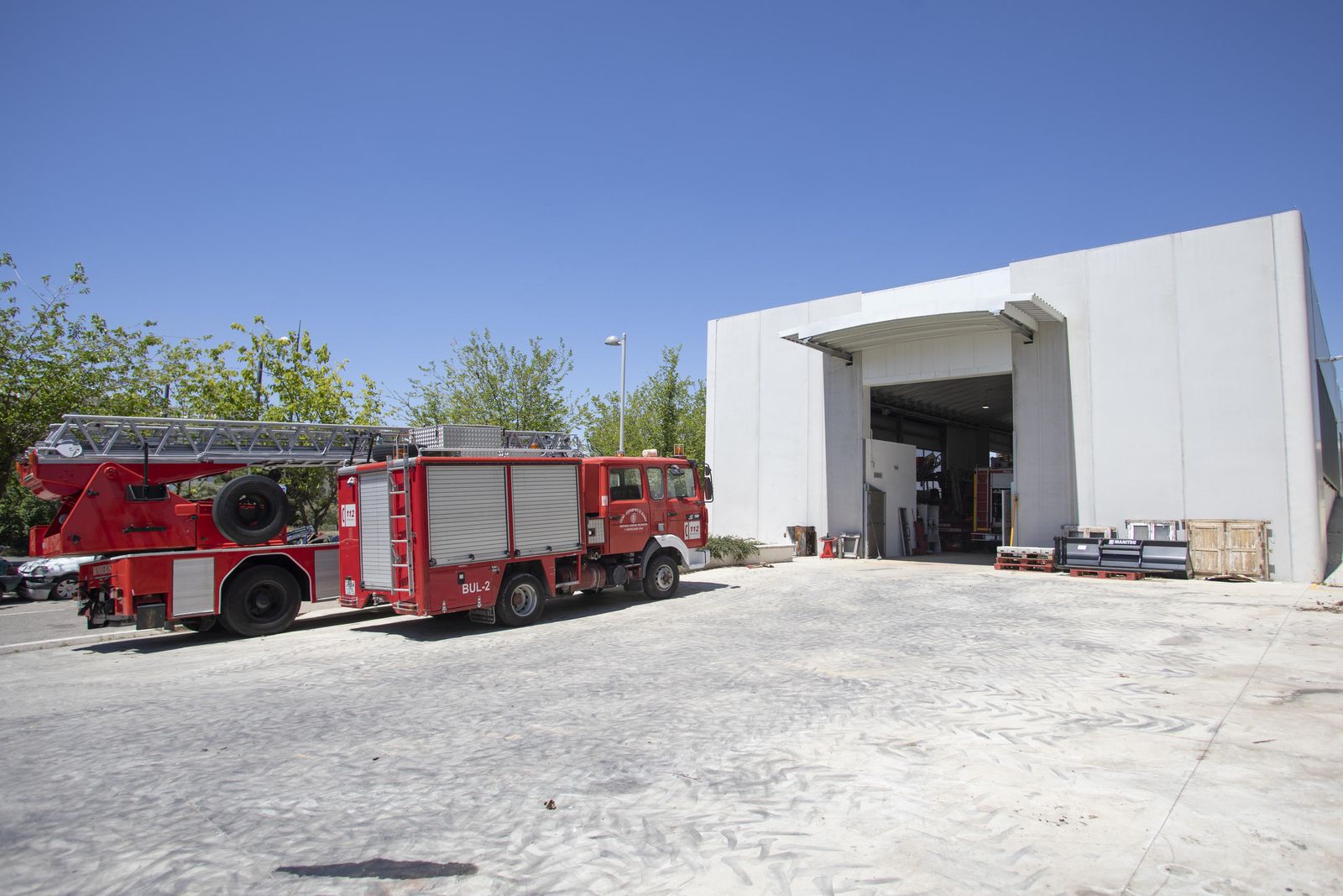 Pabellón del parque norte de bomberos  de Granada