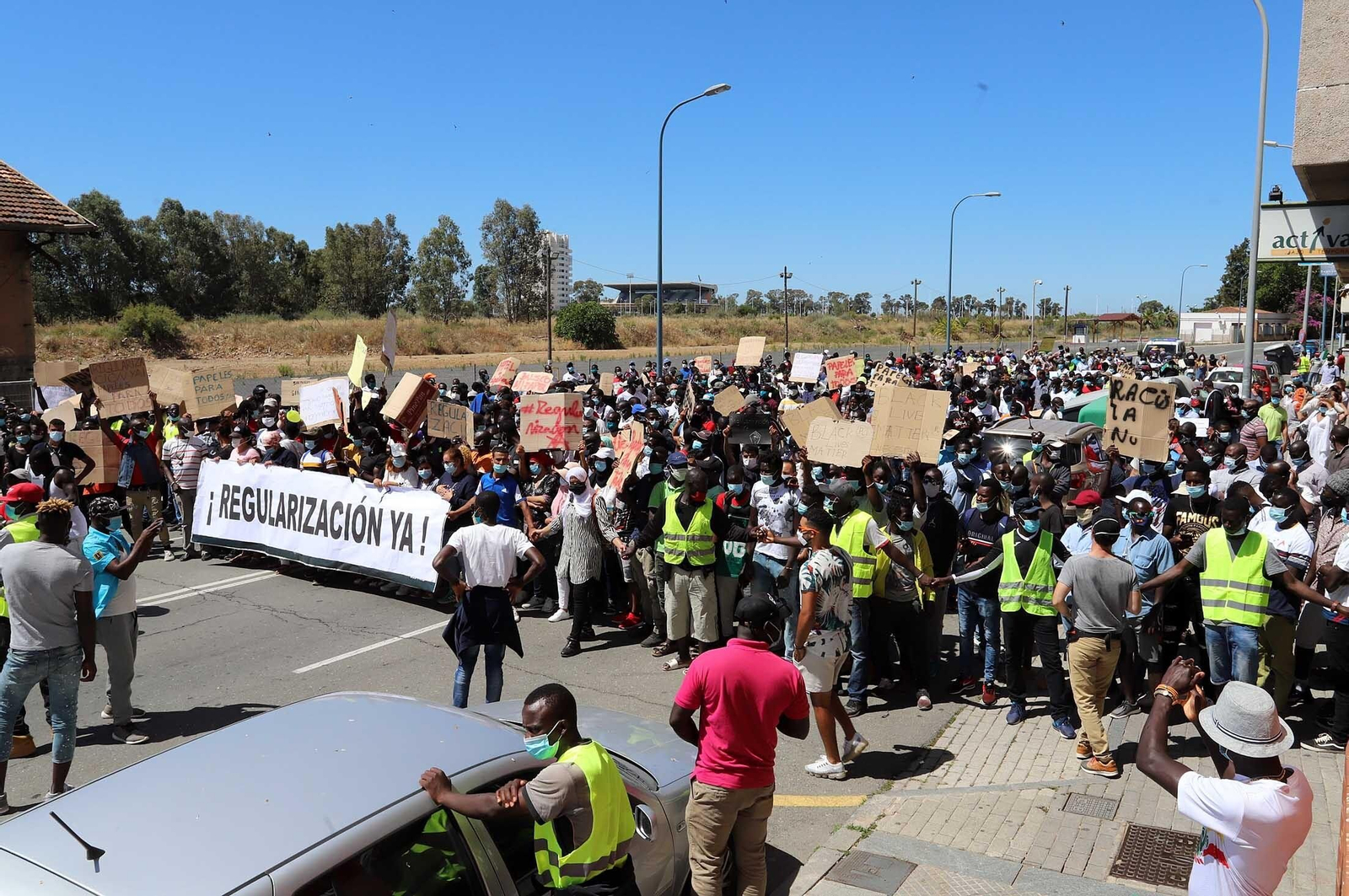 Imágenes de la manifestación por la regularización de inmigrantes