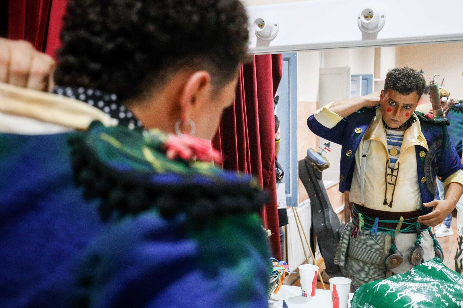 Ambiente en camerinos